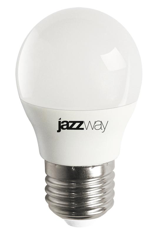 Лампа светодиодная PLED-LX 8Вт G45 шар 4000К нейтр. бел. E27 JazzWay 5025301