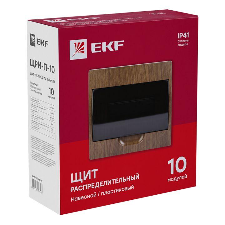 Щит ЩРН-П-10 IP41 темное дерево PROxima EKF pb40-n-10-dark